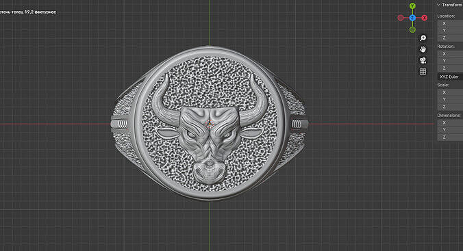 Taurus ring 3D print model