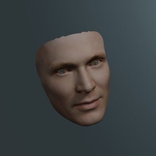 PopFace BaseMesh - Paul Bettany 3D model