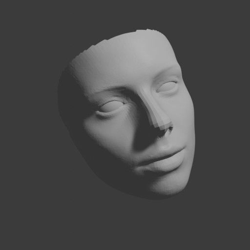 PopFace BaseMesh - Scarlett Johansson 3D model_9