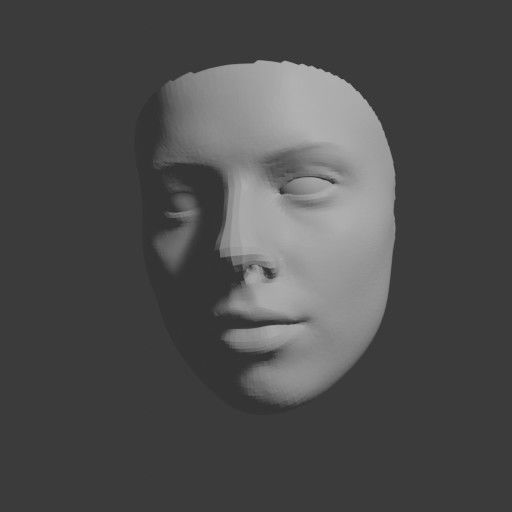PopFace BaseMesh - Scarlett Johansson 3D model_8