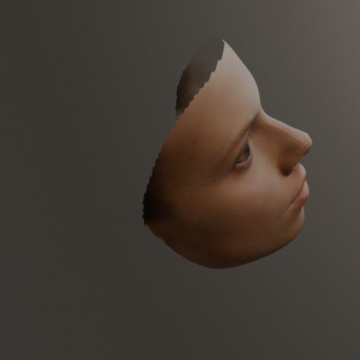 PopFace BaseMesh - Scarlett Johansson 3D model_6