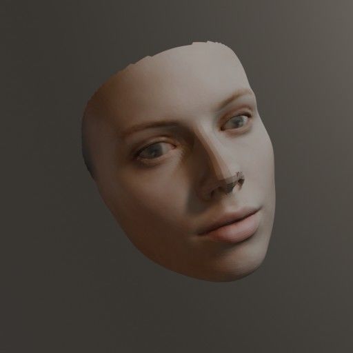 PopFace BaseMesh - Scarlett Johansson 3D model_4