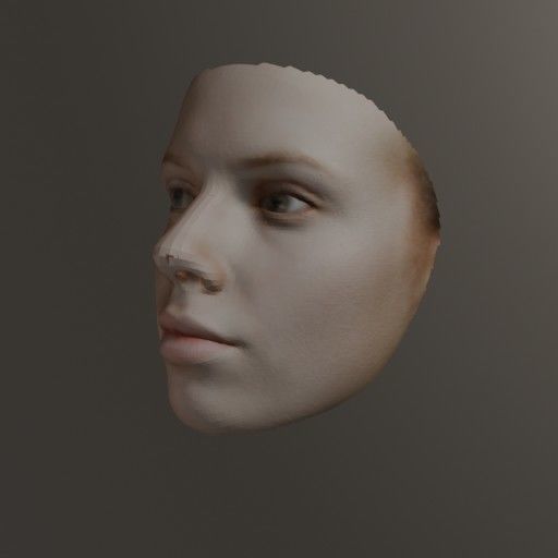 PopFace BaseMesh - Scarlett Johansson 3D model_2