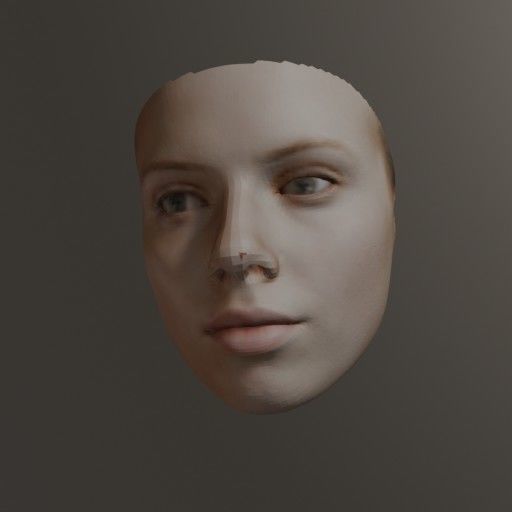 PopFace BaseMesh - Scarlett Johansson 3D model_3