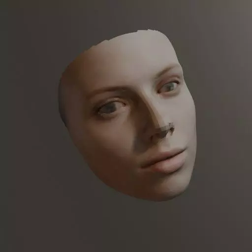 PopFace BaseMesh - Scarlett Johansson 3D model_0