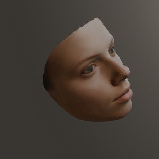 PopFace BaseMesh - Scarlett Johansson 3D model_5