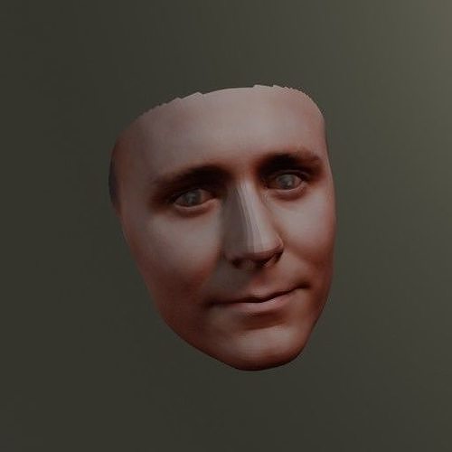 PopFace BaseMesh - Tom Hiddleston 3D model