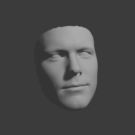 PopFace BaseMesh - Chris Pratt 3D model_9