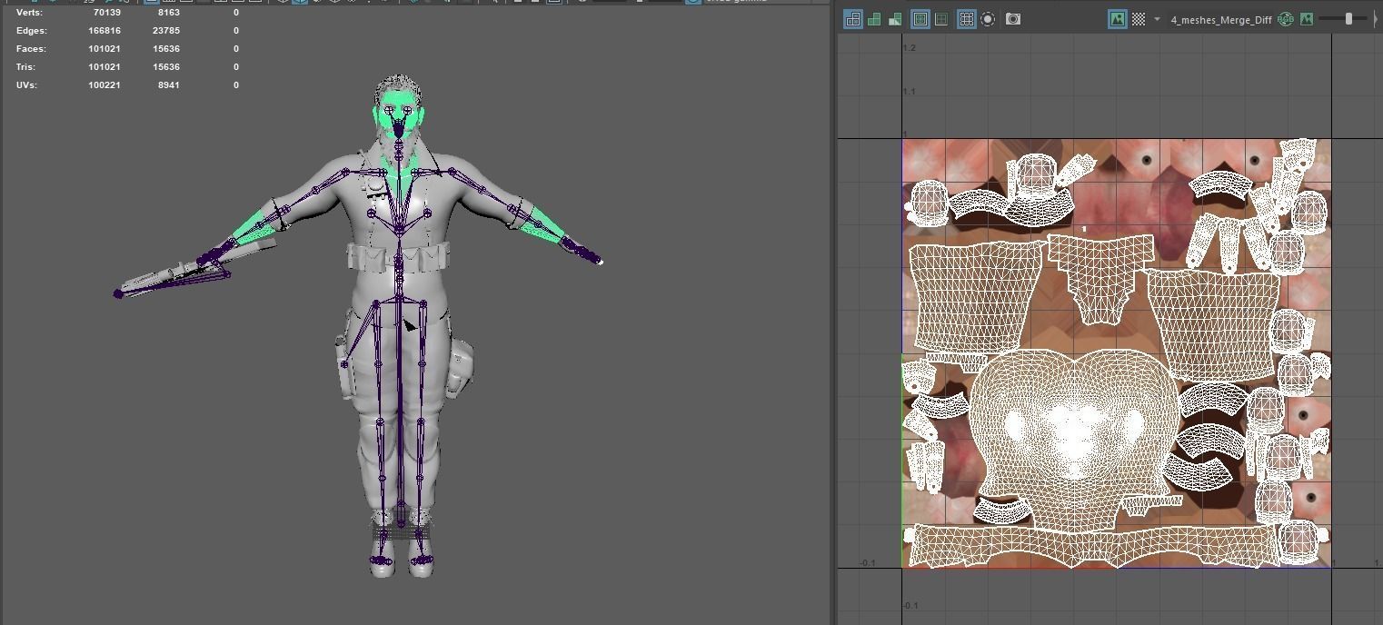 AAA 3D REALISTIC CHARACTER - ARABIC BEARDED MAN GUN SHOOTER GTA Low-poly 3D model_17