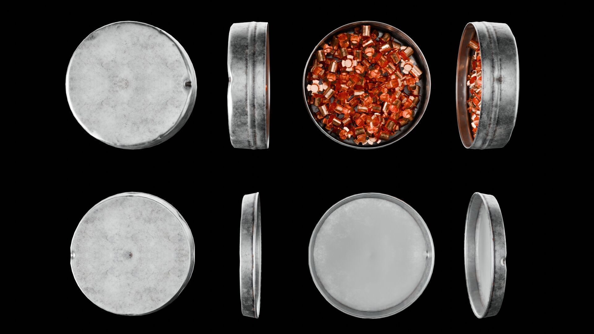 Remington 1858 New Model Army Revolver Low-poly 3D model_13