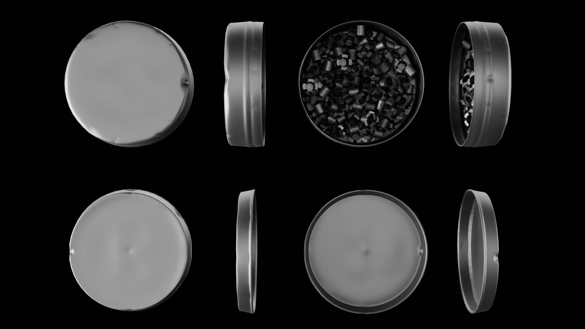 Remington 1858 New Model Army Revolver Low-poly 3D model_52