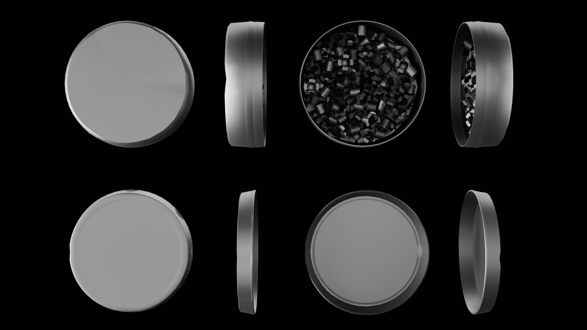 Remington 1858 New Model Army Revolver Low-poly 3D model_39