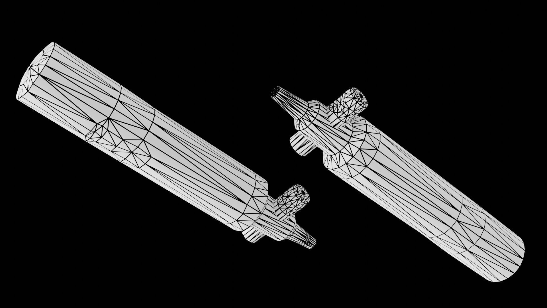 Remington 1858 New Model Army Revolver Low-poly 3D model_25