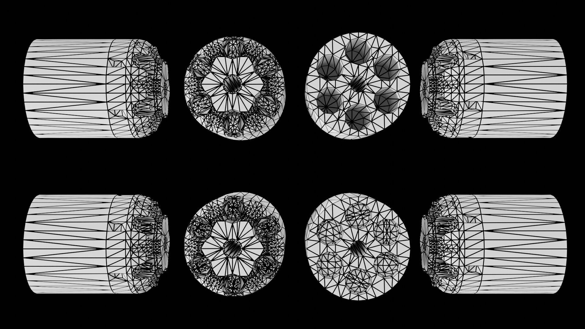 Remington 1858 New Model Army Revolver Low-poly 3D model_24