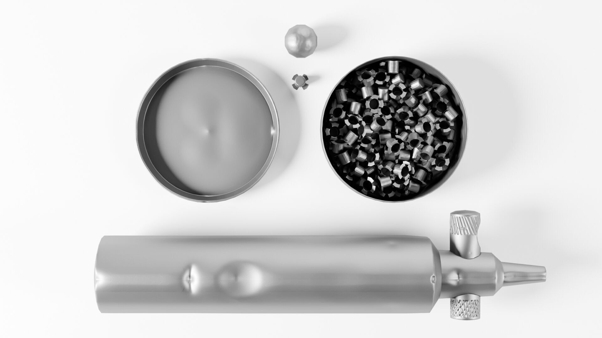 Remington 1858 New Model Army Revolver Low-poly 3D model_45