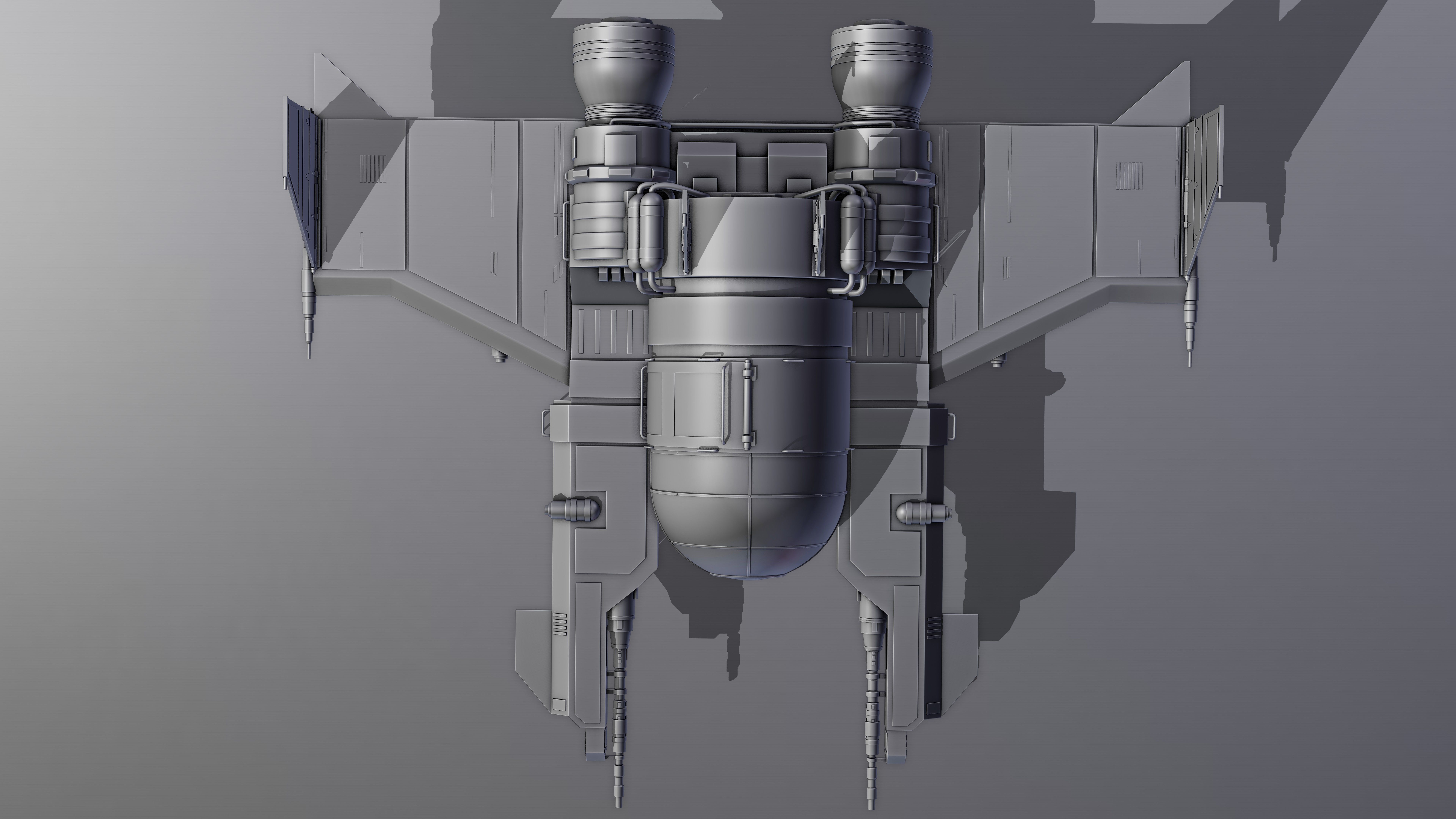 Spaceship 3d Model - Blender 3D model_19