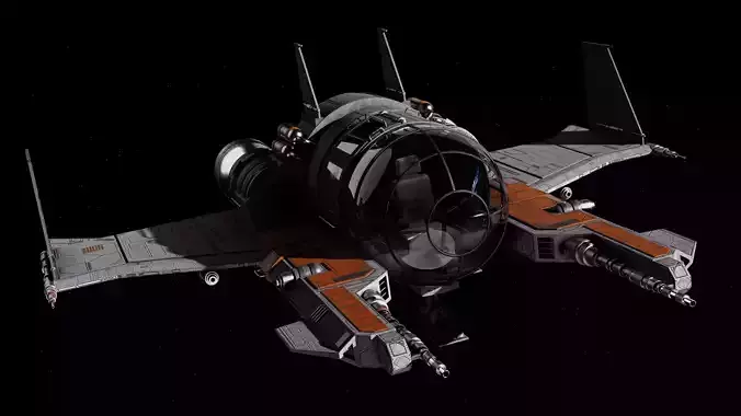 Spaceship 3d Model - Blender 3D model