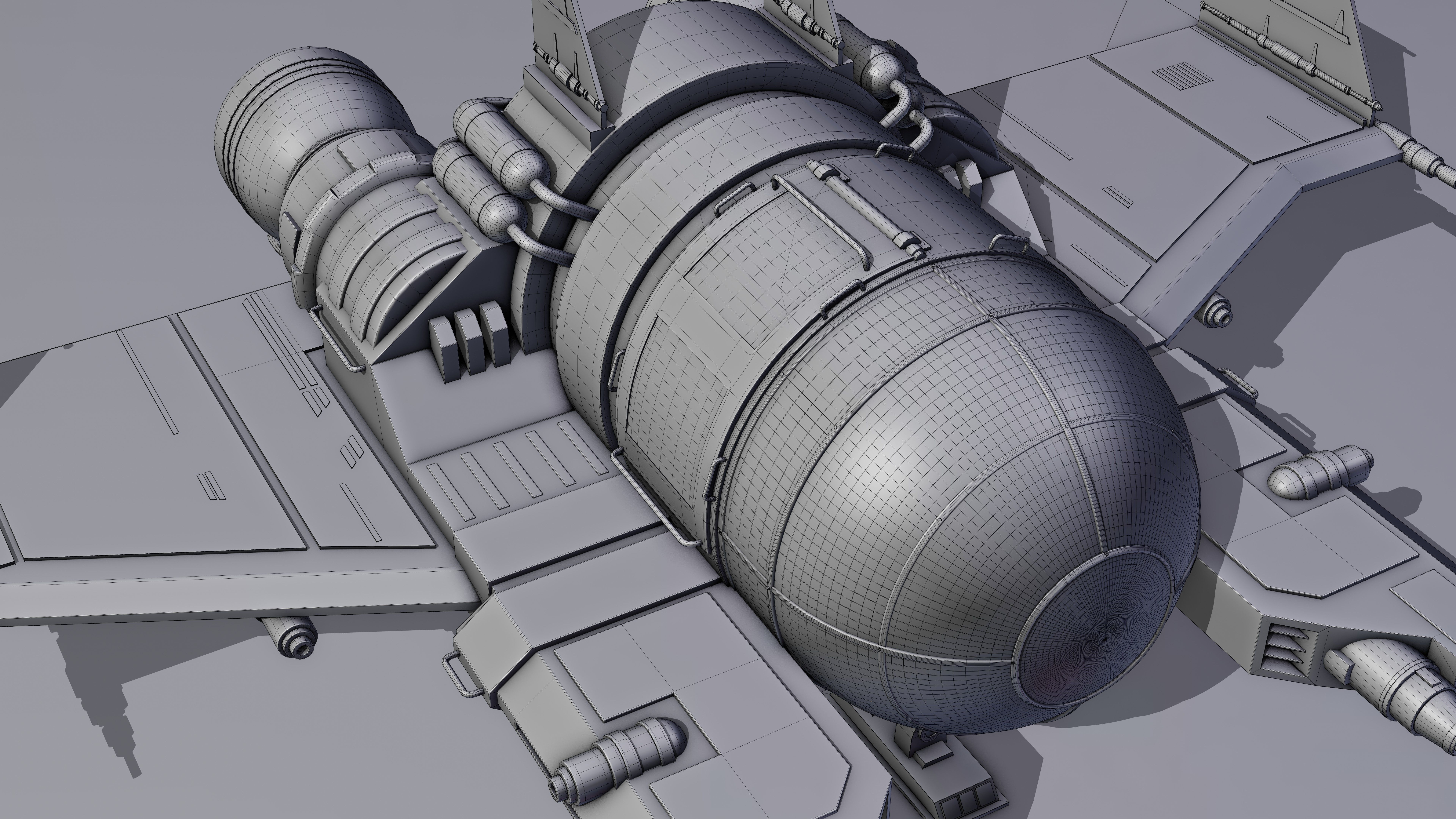 Spaceship 3d Model - Blender 3D model_27