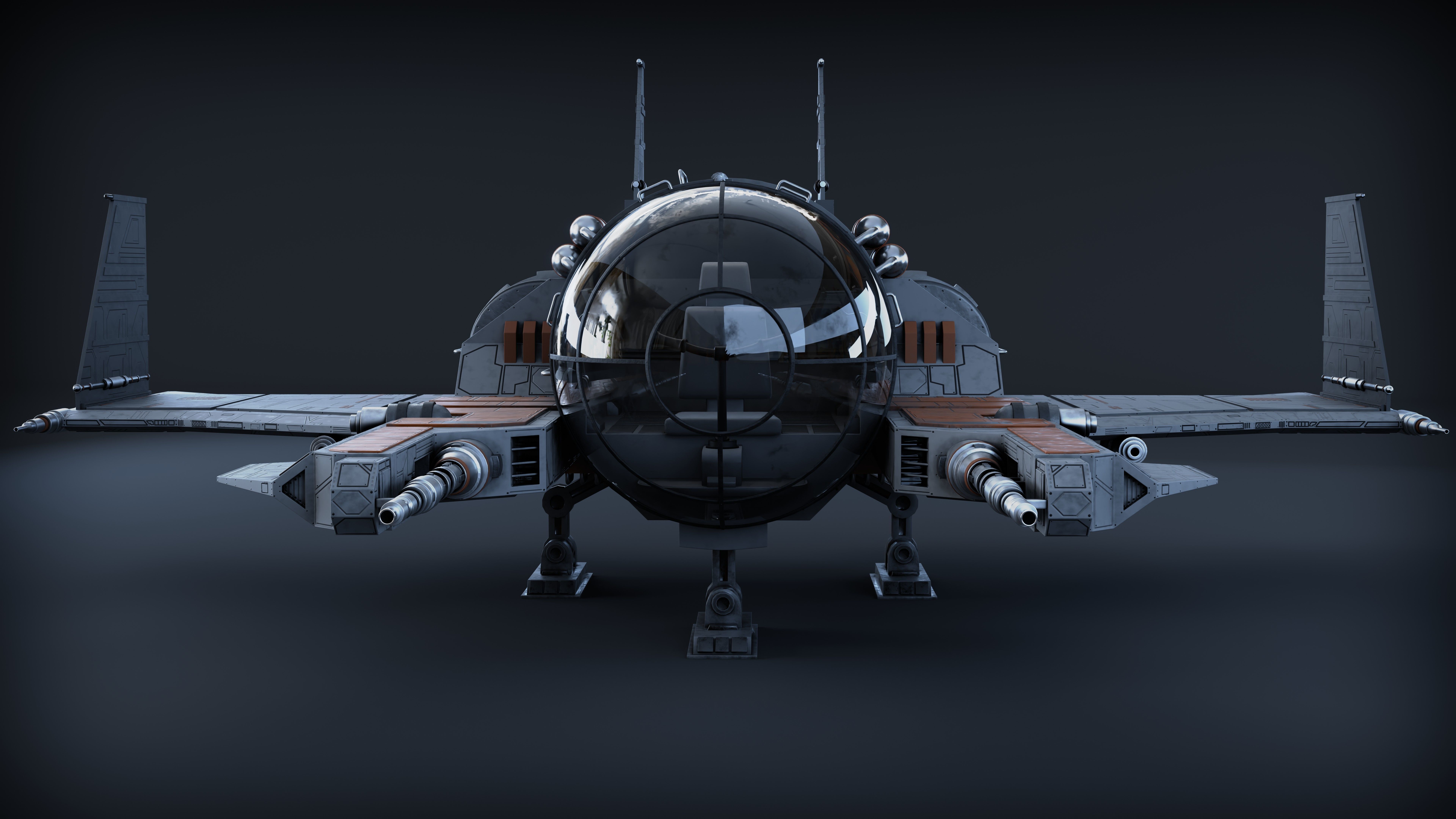 Spaceship 3d Model - Blender 3D model_13