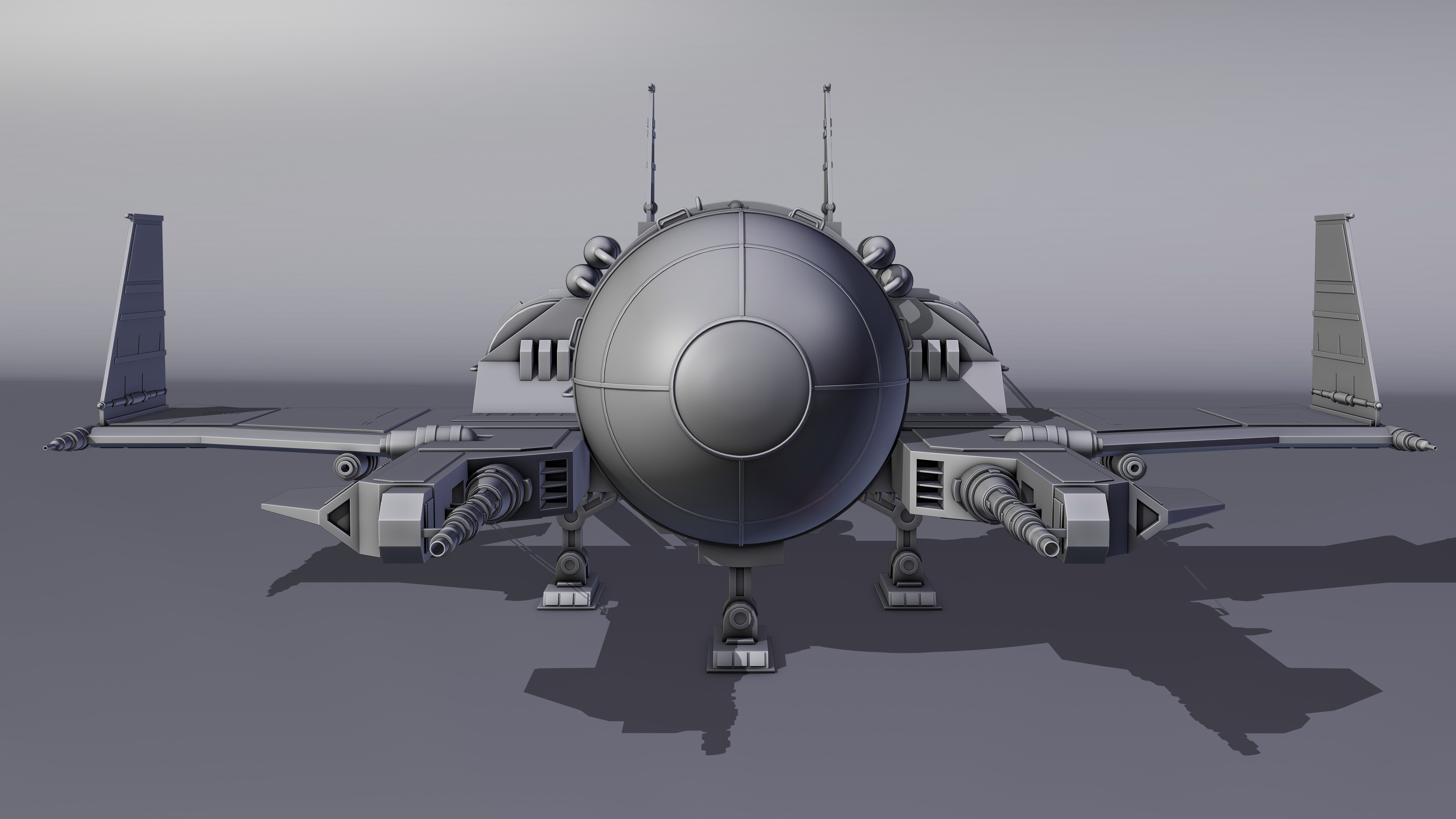 Spaceship 3d Model - Blender 3D model_18