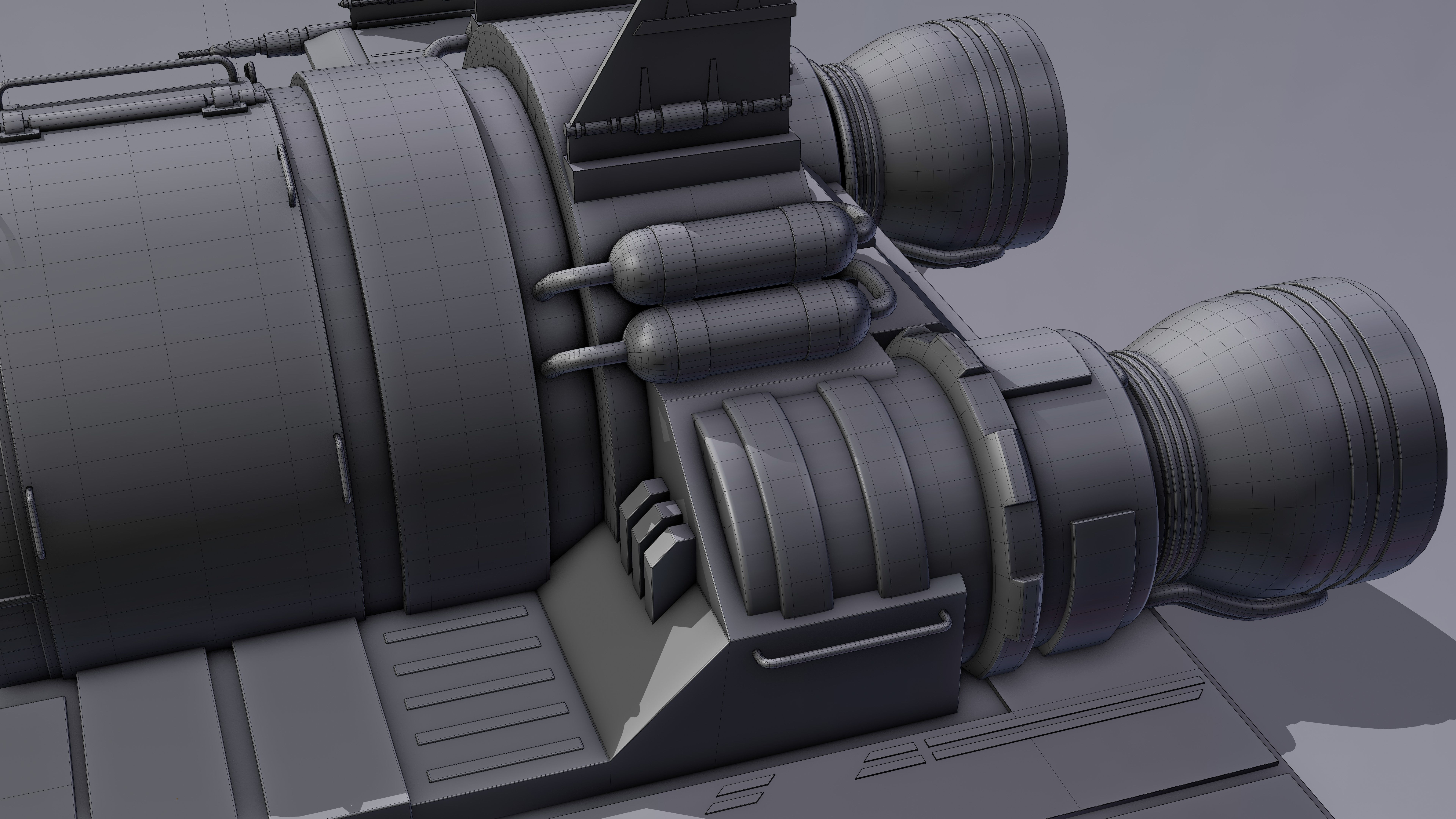 Spaceship 3d Model - Blender 3D model_31