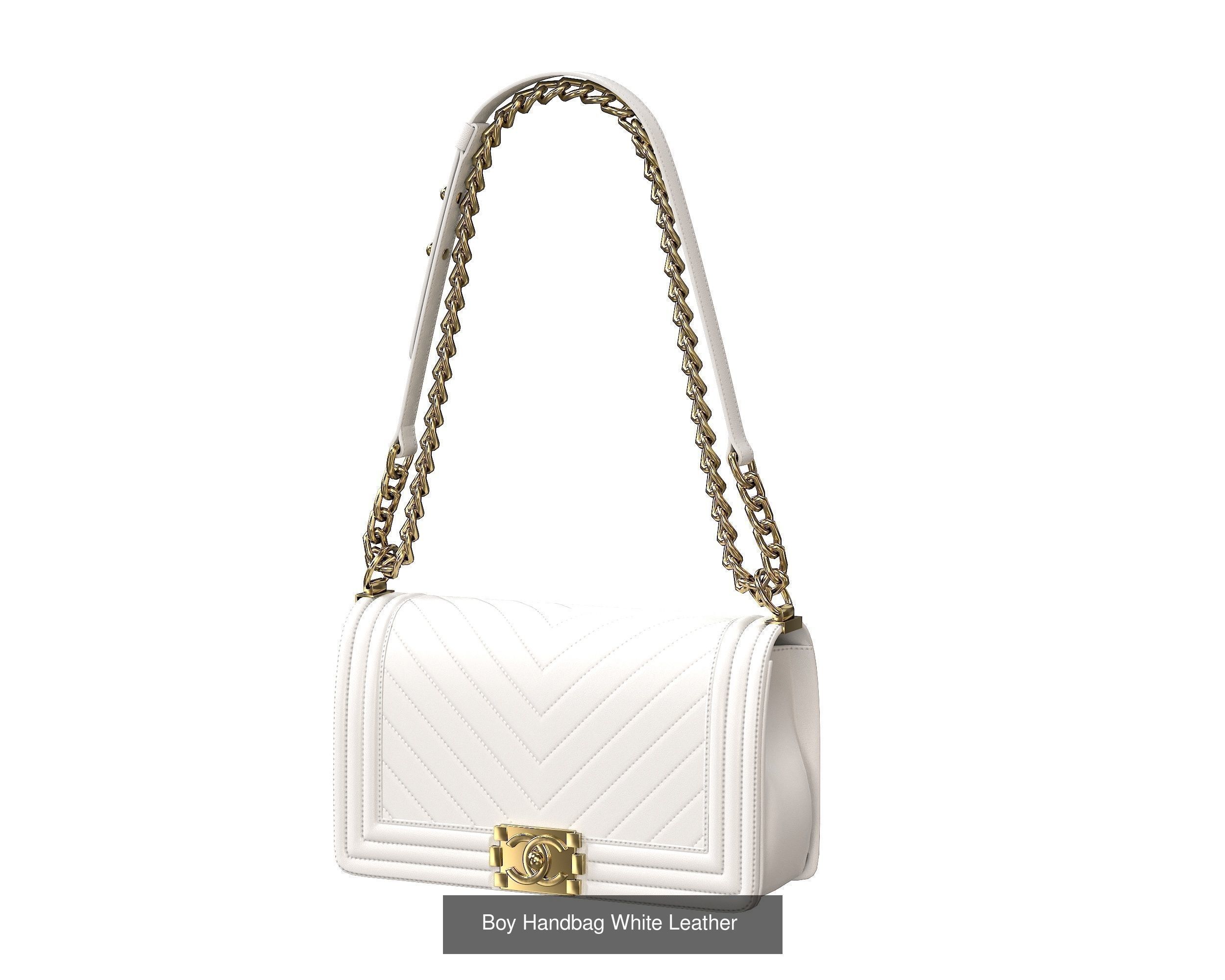 Boy Handbag Leather Bags 3D Model Collection_5