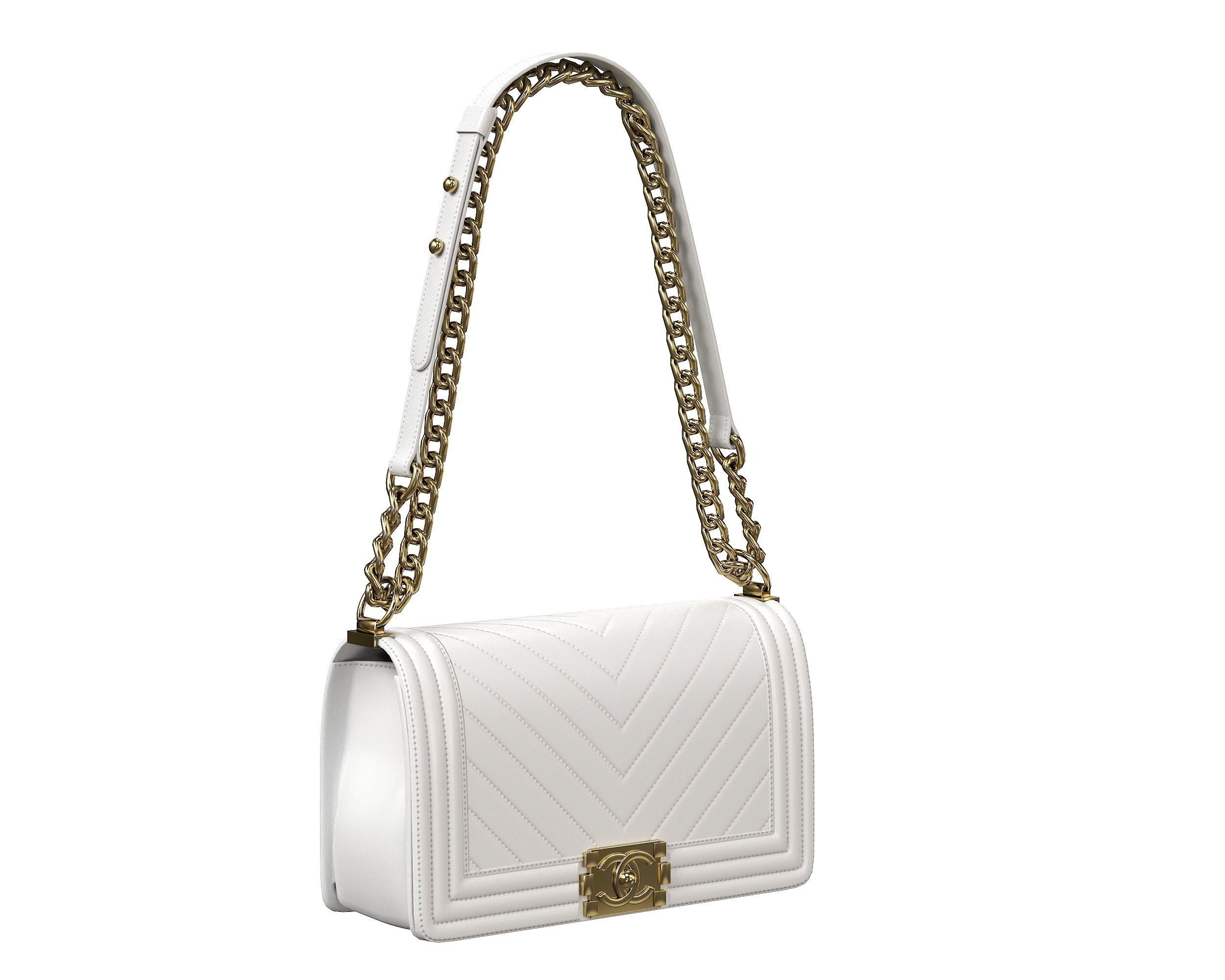 Boy Handbag Leather Bags 3D Model Collection_10