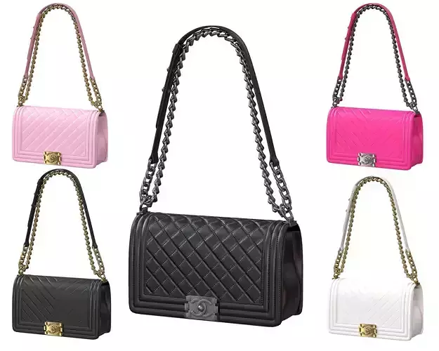 Boy Handbag Leather Bags 3D Model Collection Boy Handbag Leather Bags 3D Model Collection