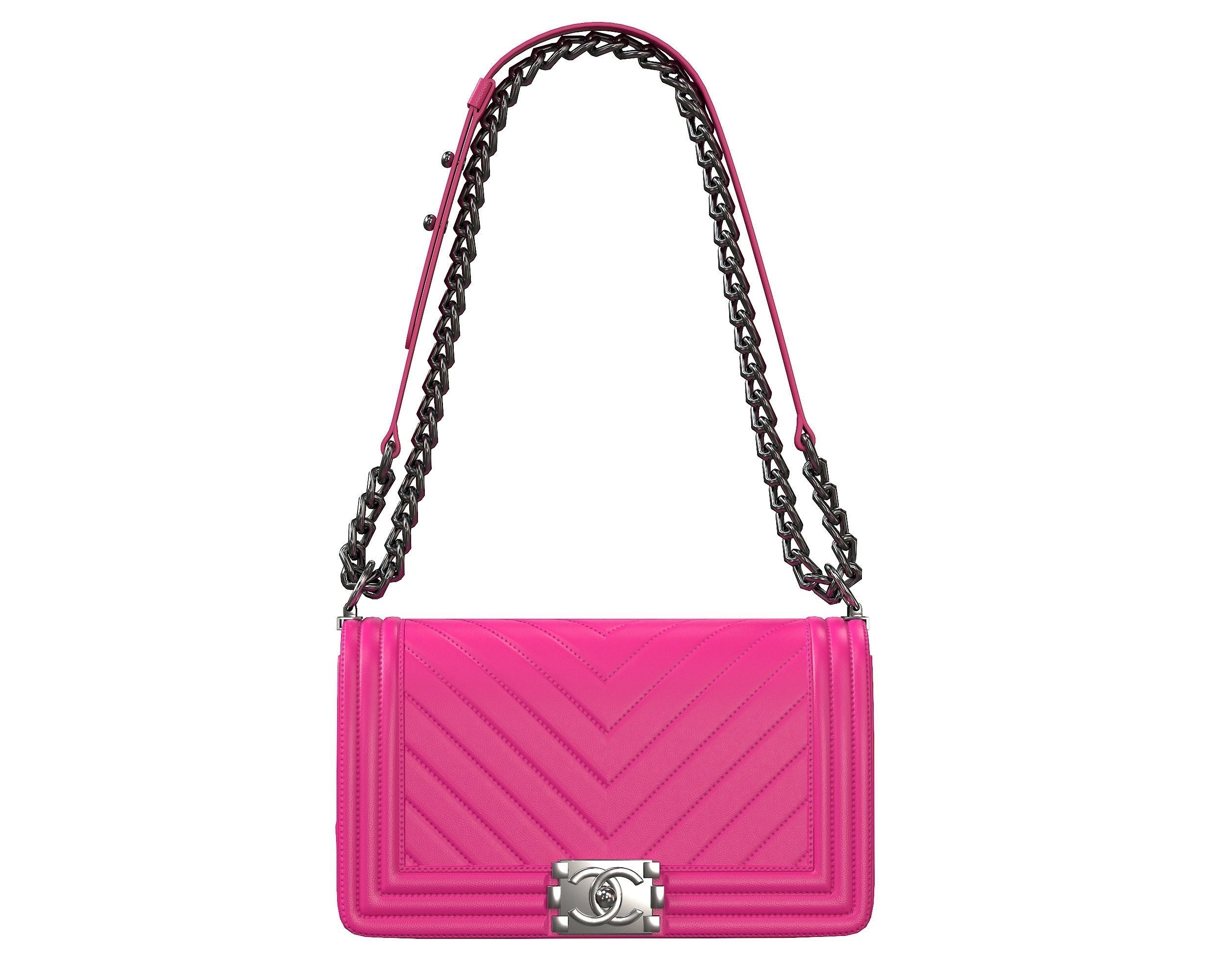 Boy Handbag Leather Bags 3D Model Collection_9