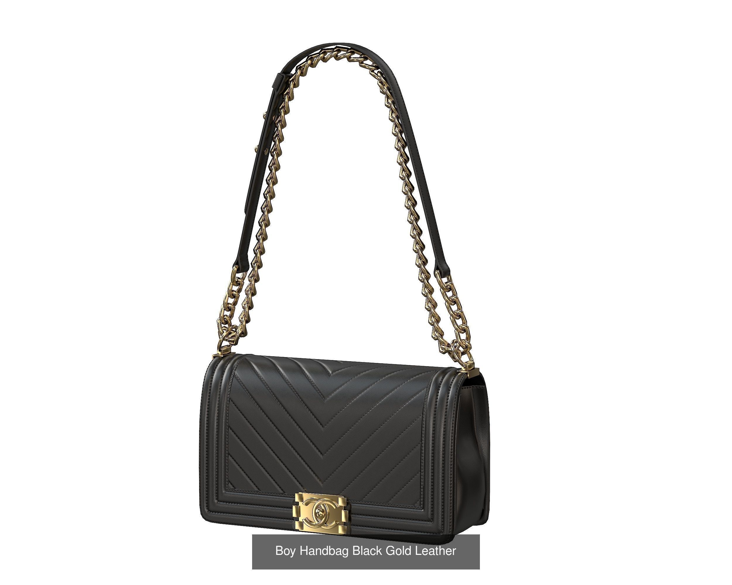 Boy Handbag Leather Bags 3D Model Collection_3