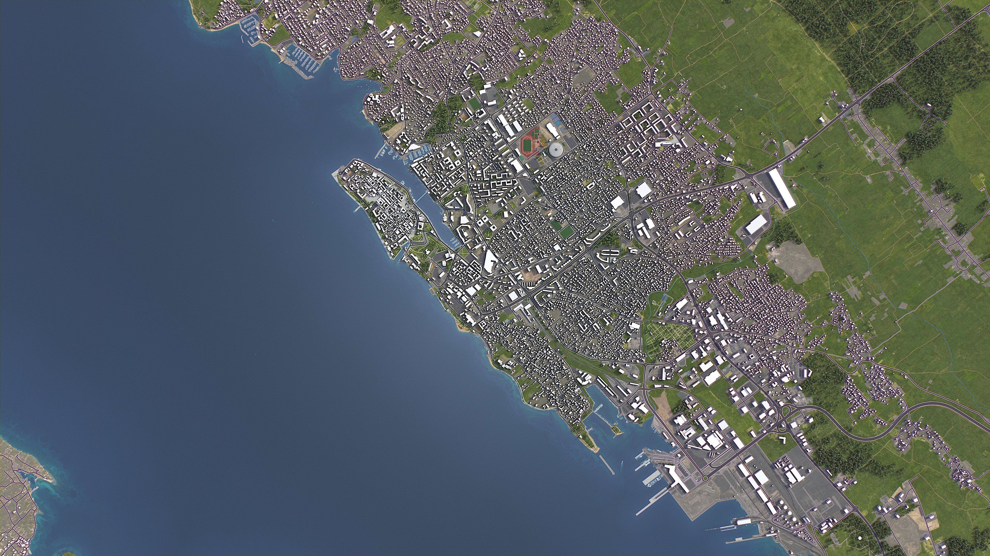 Zadar - 3D City Model Low-poly 3D model_11