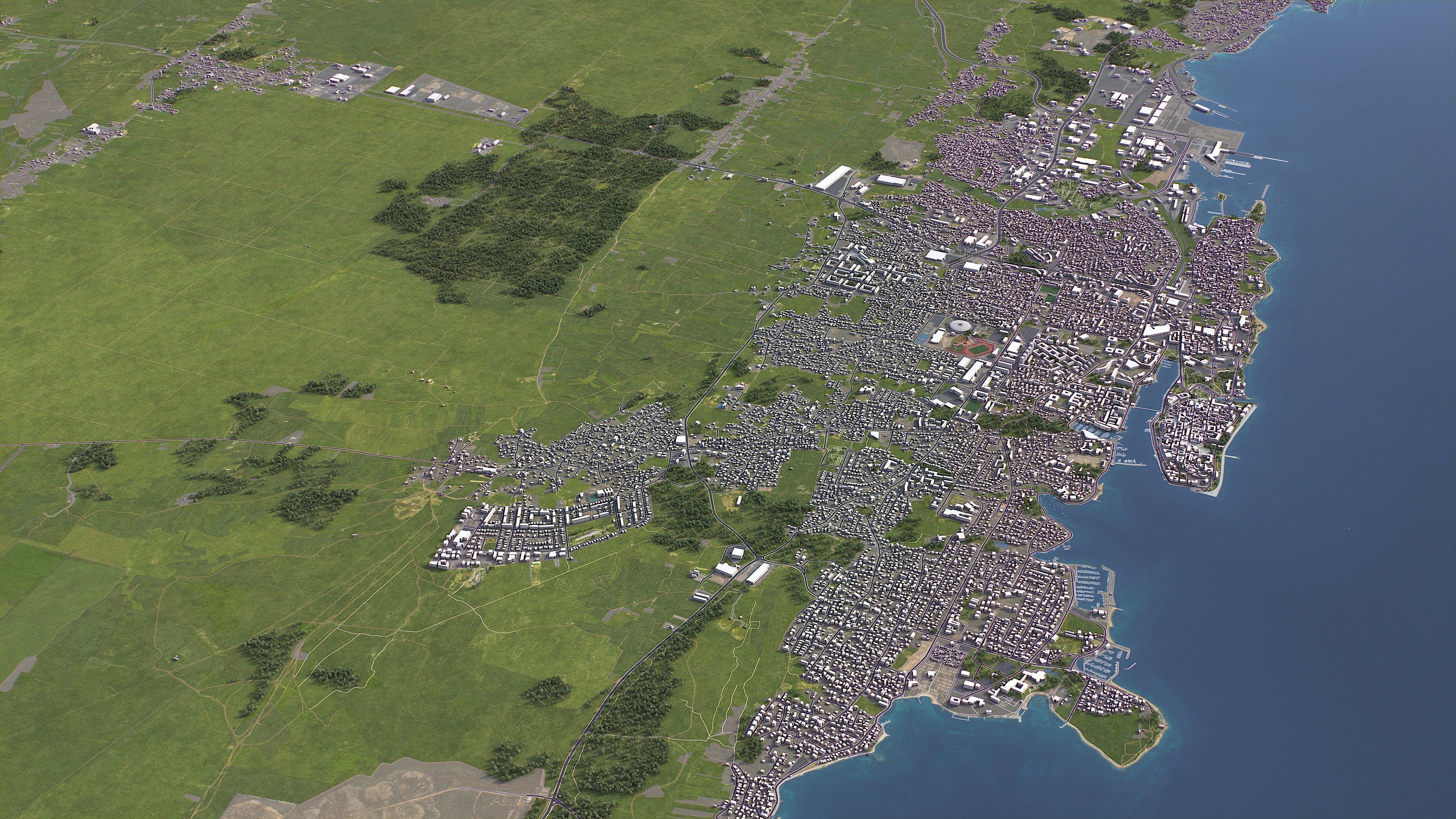 Zadar - 3D City Model Low-poly 3D model_8