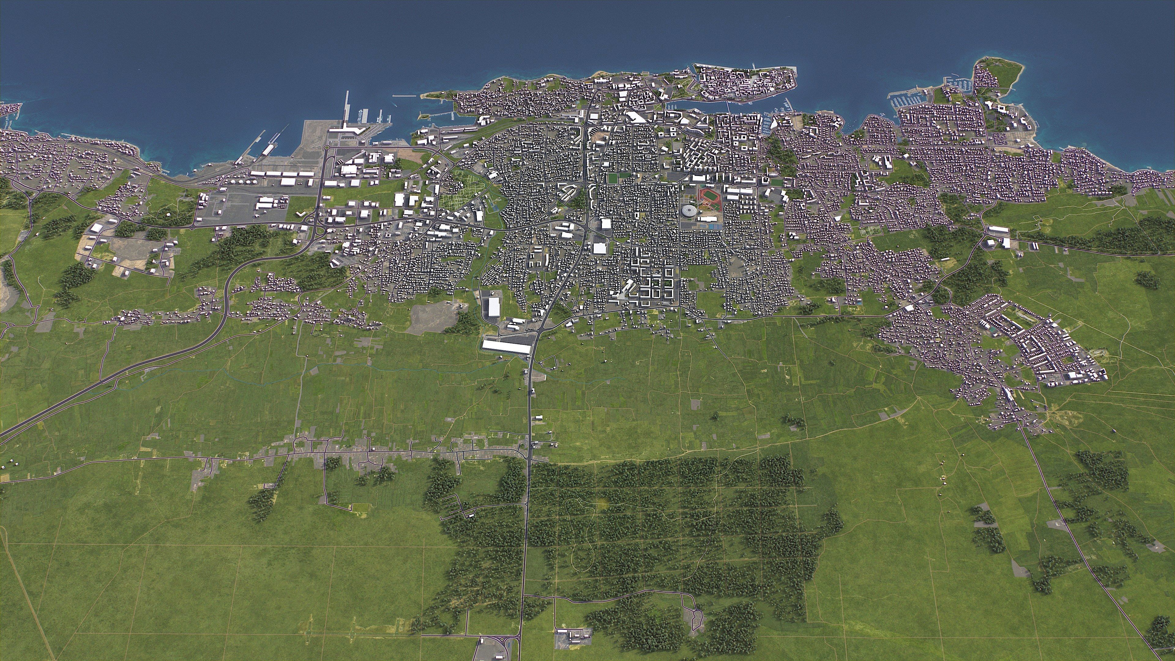 Zadar - 3D City Model Low-poly 3D model_9