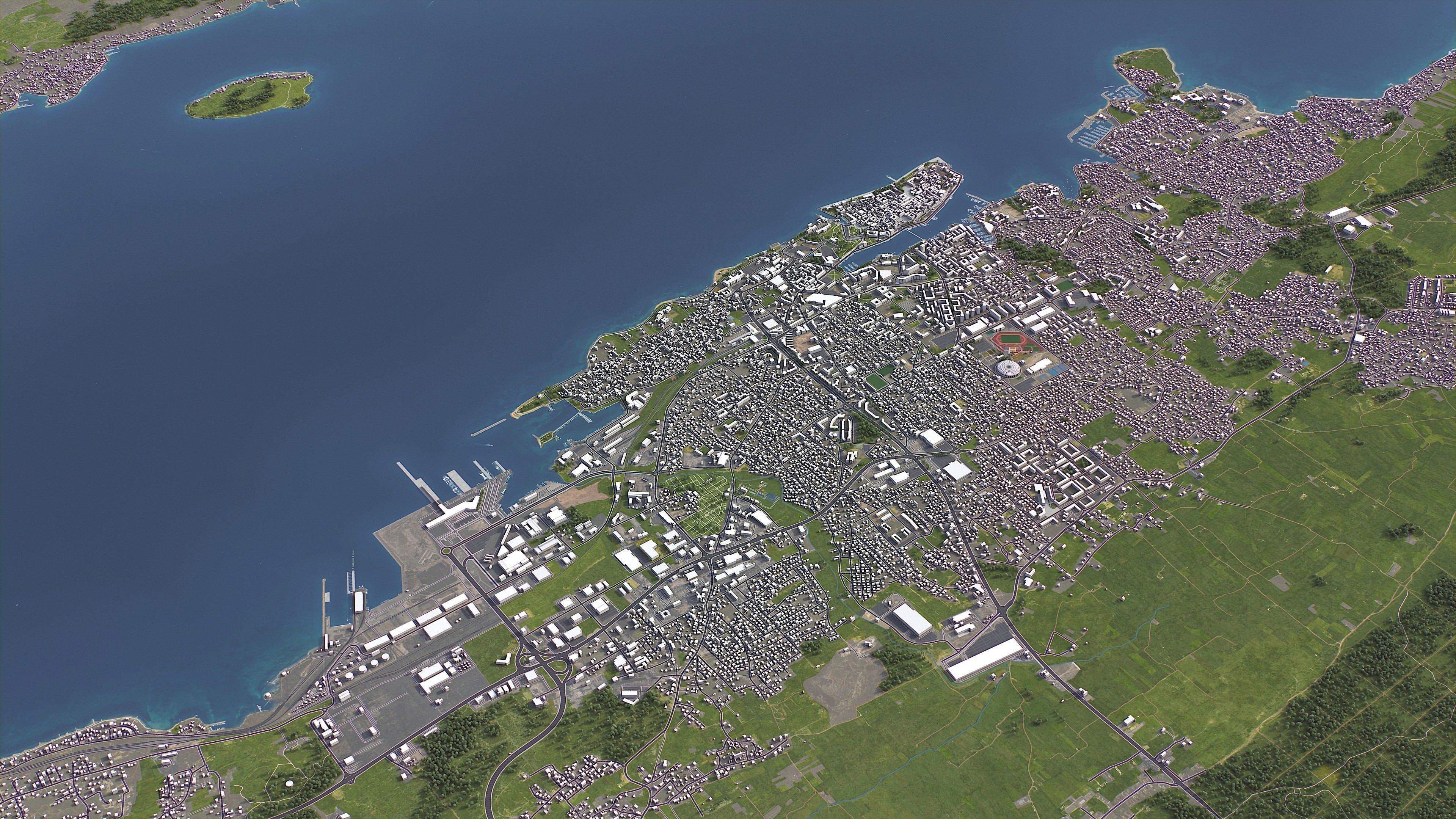 Zadar - 3D City Model Low-poly 3D model_10