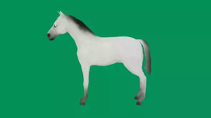 lowpoly horse 3d 3D model