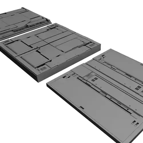Three Panel Modules 3D model