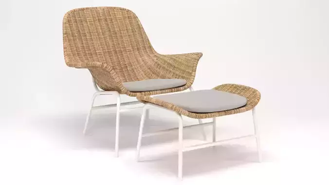 FRYKSAS Armchair and ottoman