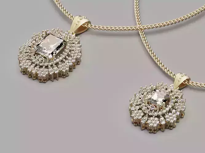 Lux  pendants  printable gold jewelry printable 3D model