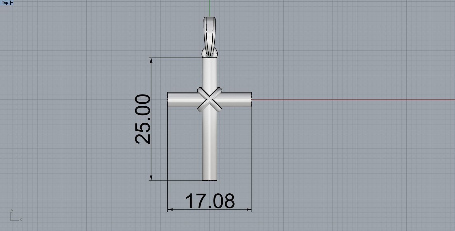 Lightweight tube cross model 525 3D print model_8