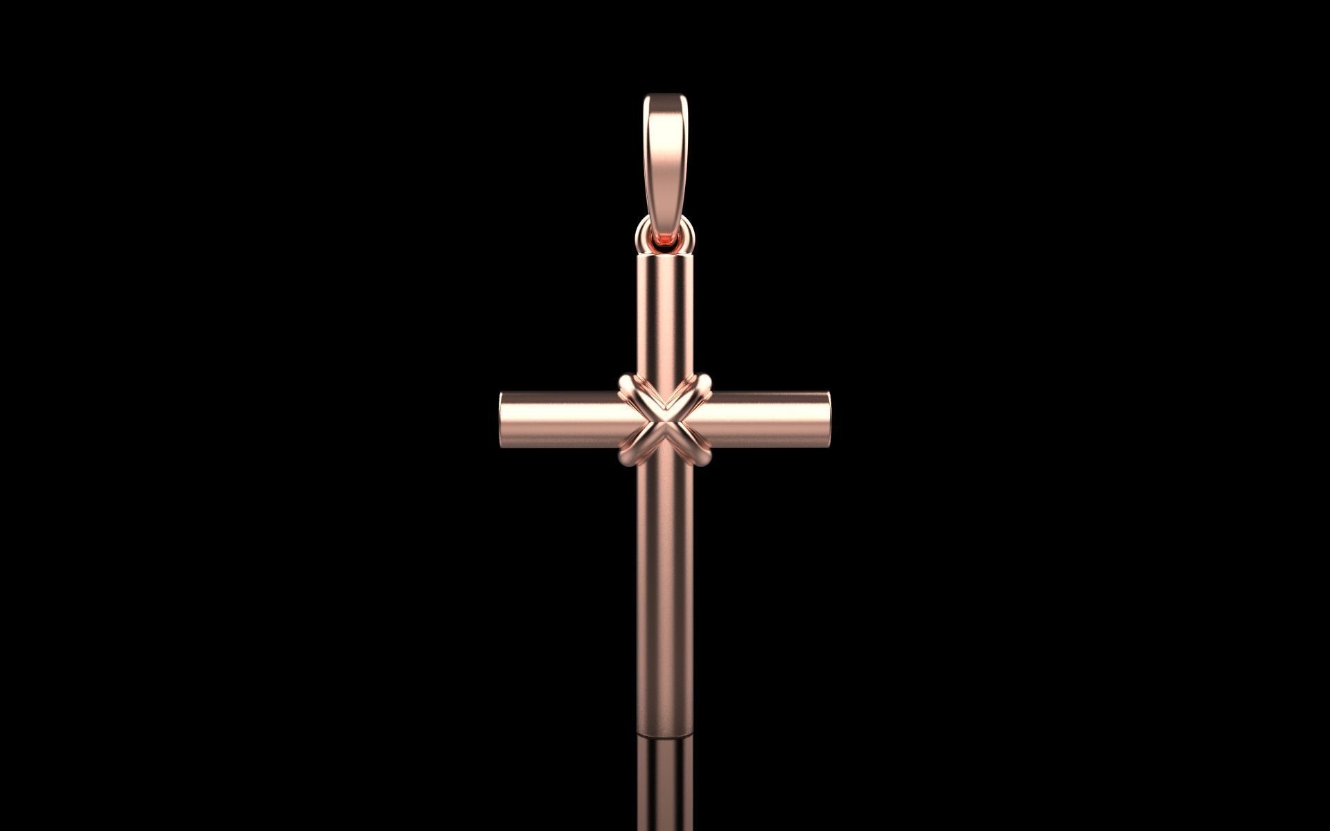 Lightweight tube cross model 525 3D print model_20