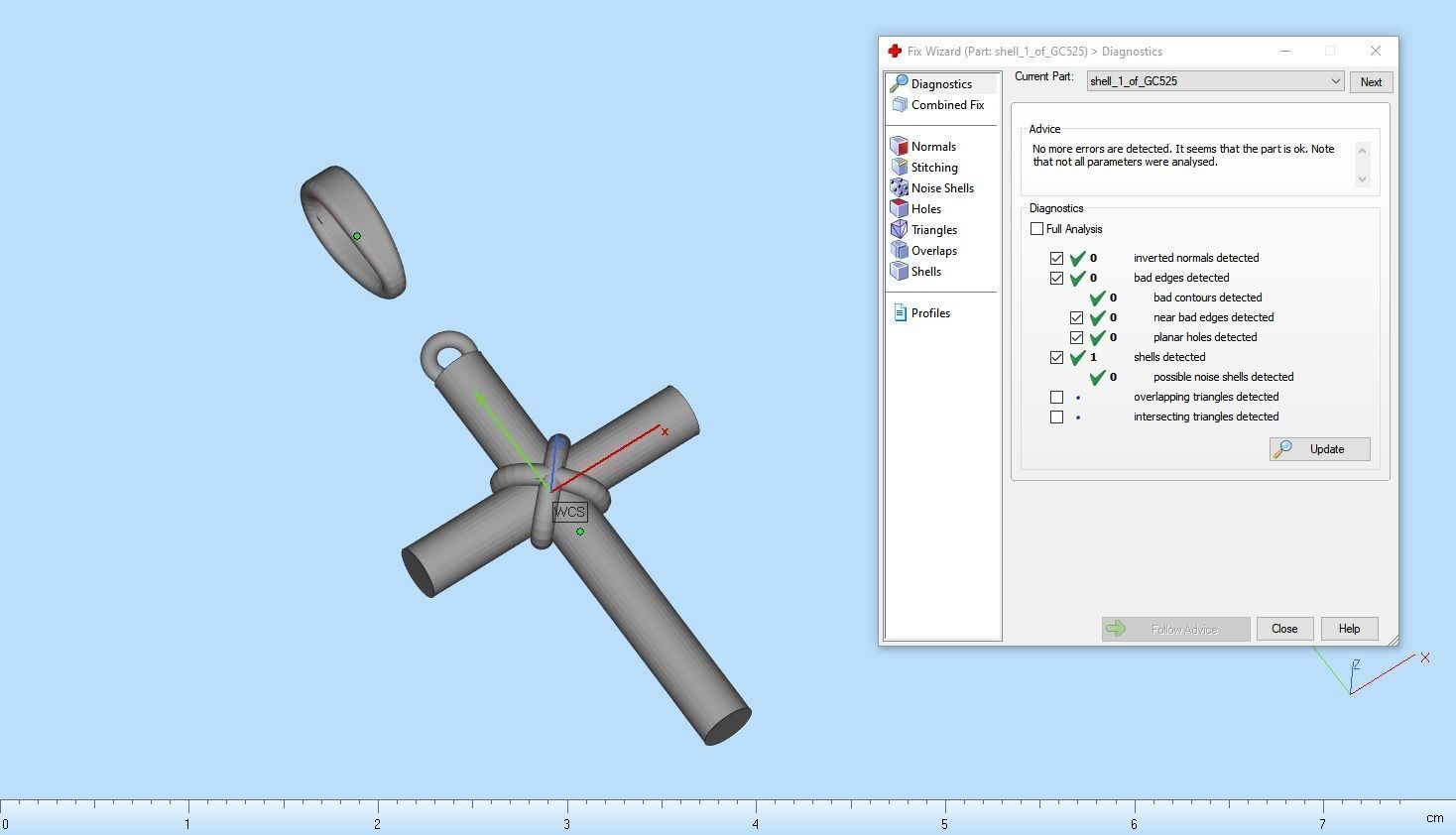 Lightweight tube cross model 525 3D print model_5