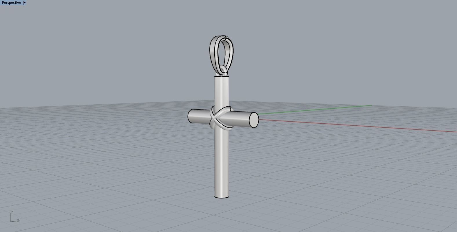 Lightweight tube cross model 525 3D print model_6