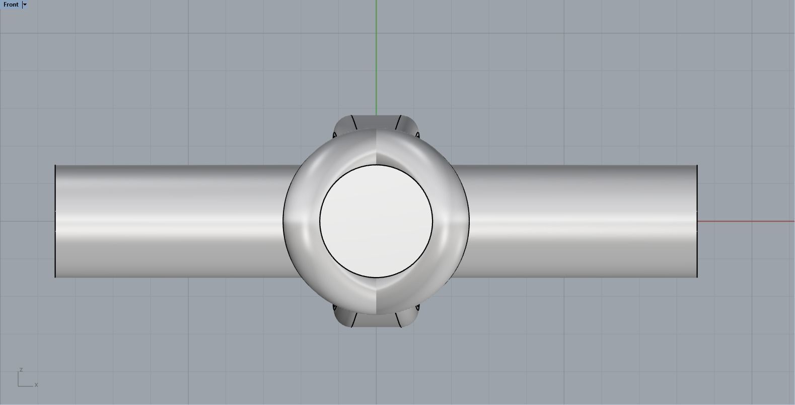 Lightweight tube cross model 525 3D print model_9