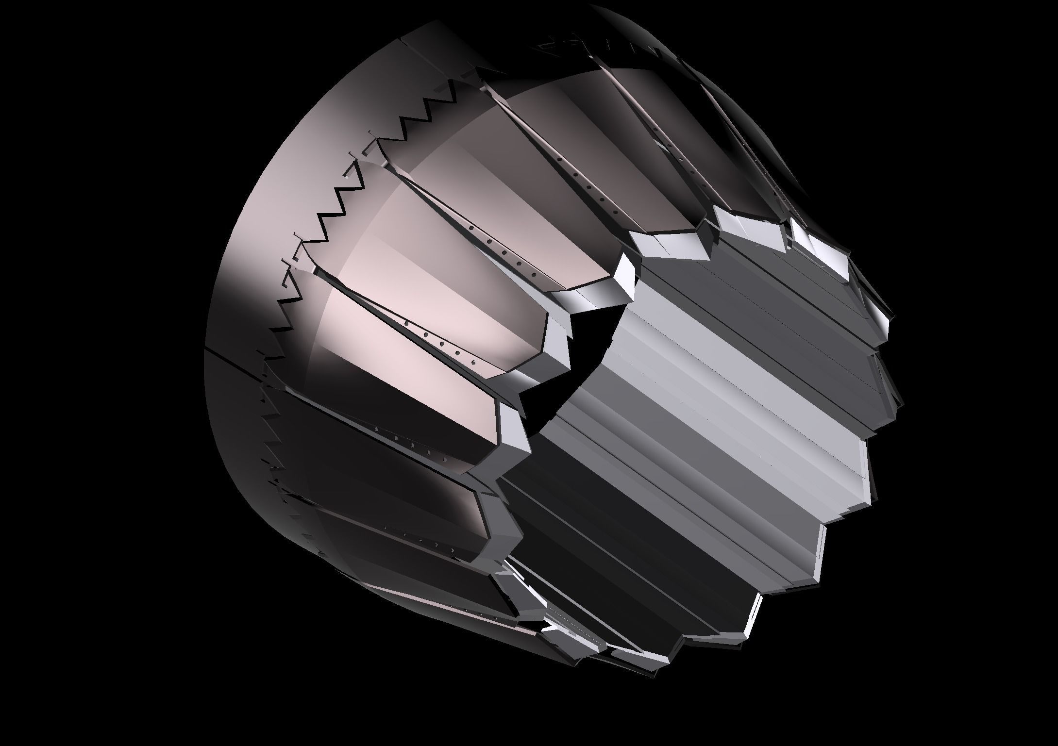 PRATT and WHITNEY F119 F135 Turbine Jet Engine 3D print model_17