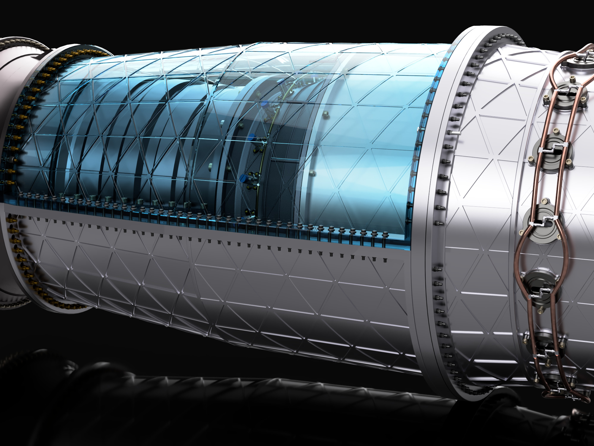 PRATT and WHITNEY F119 F135 Turbine Jet Engine 3D print model_13