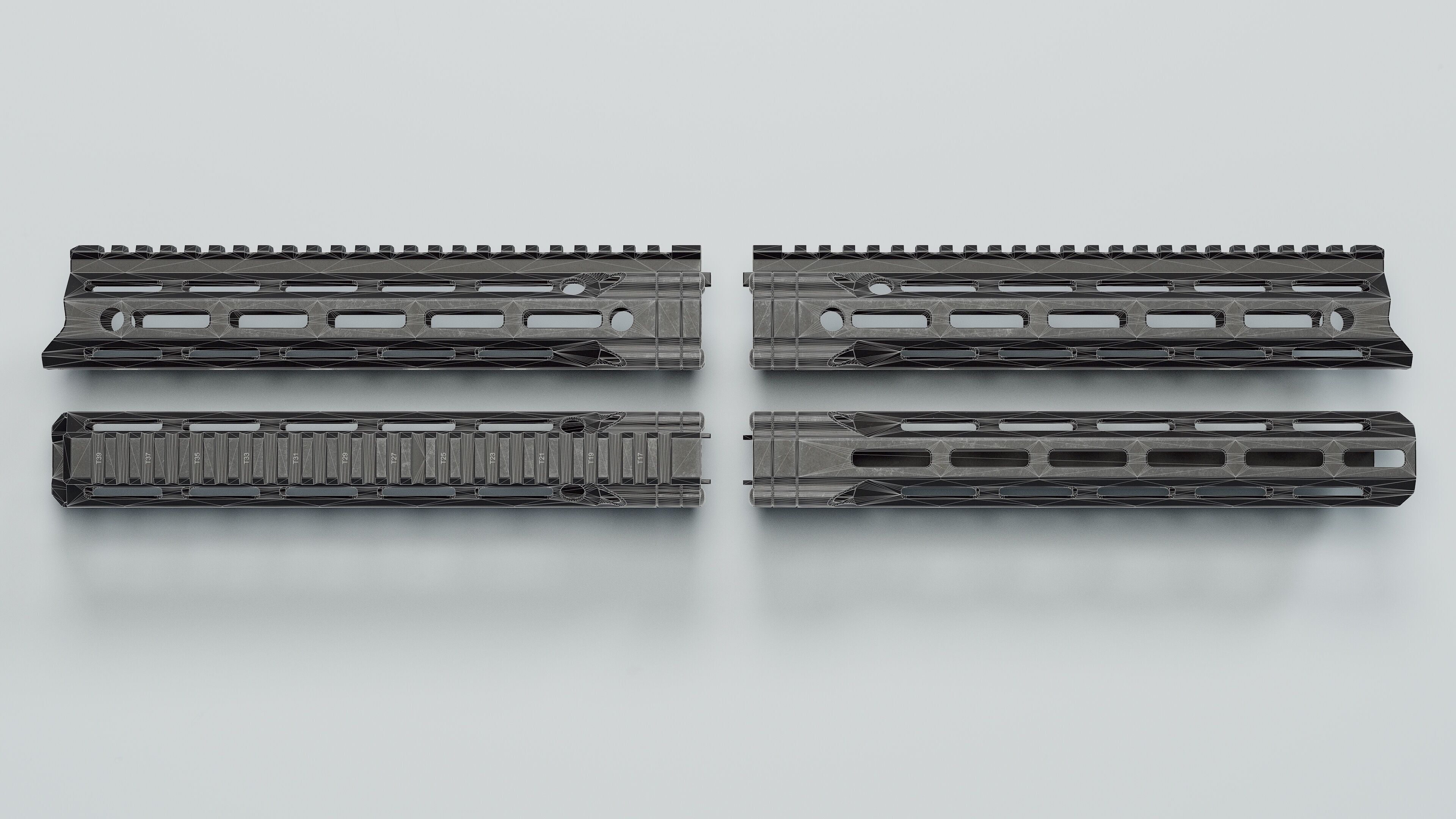 MFR Handguards - Replica Low-poly 3D model_38