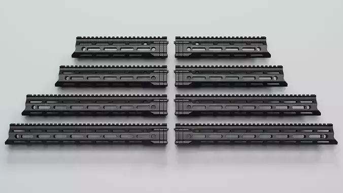 MFR Handguards - Replica Low-poly 3D model