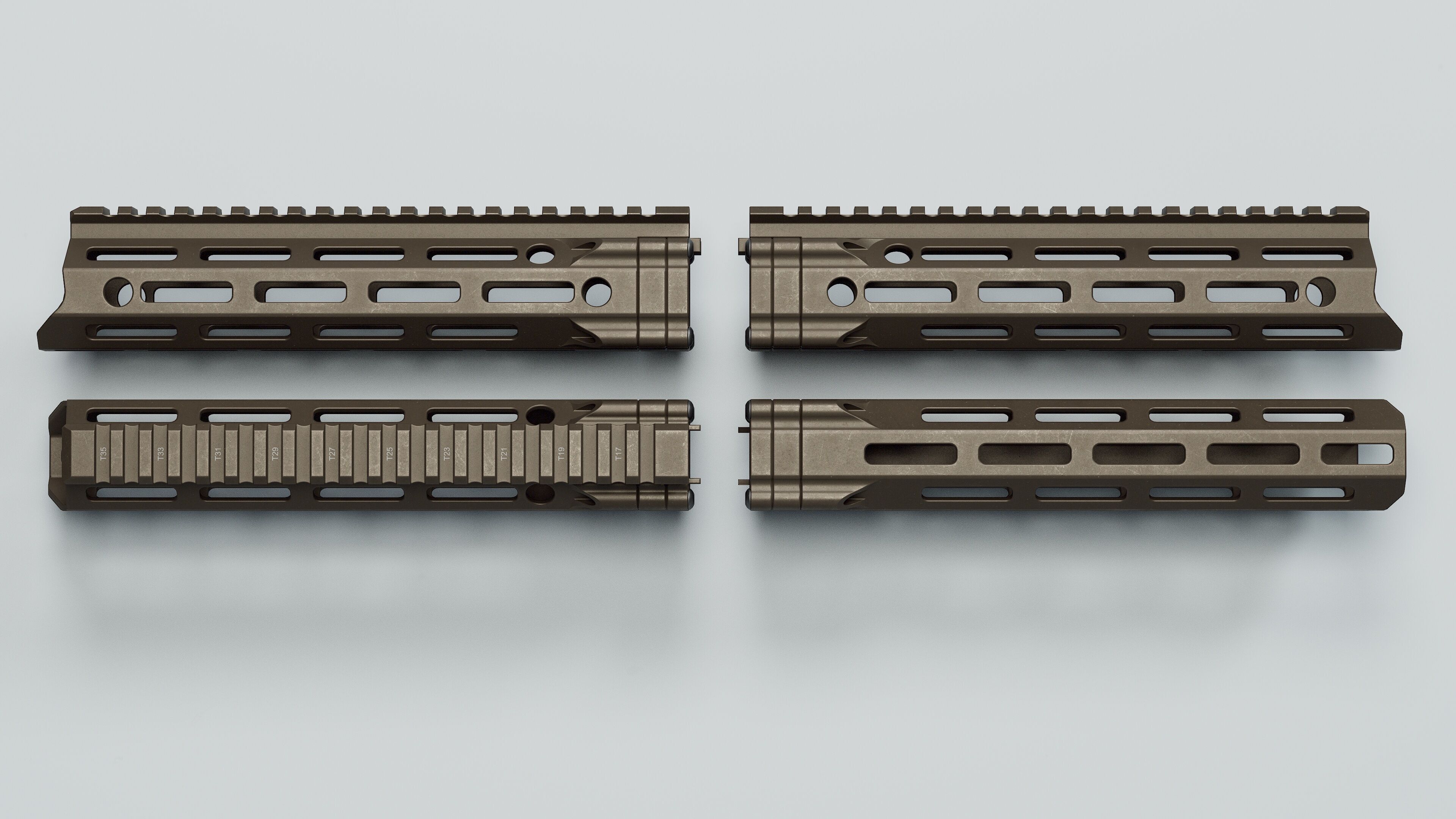 MFR Handguards - Replica Low-poly 3D model_16