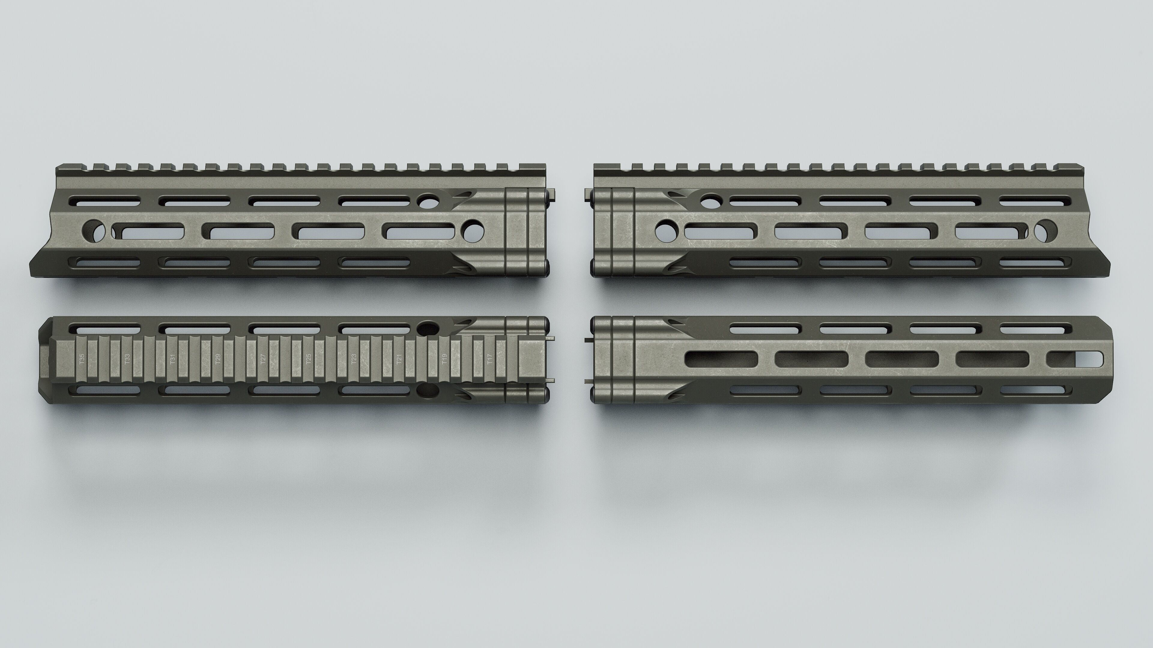 MFR Handguards - Replica Low-poly 3D model_14
