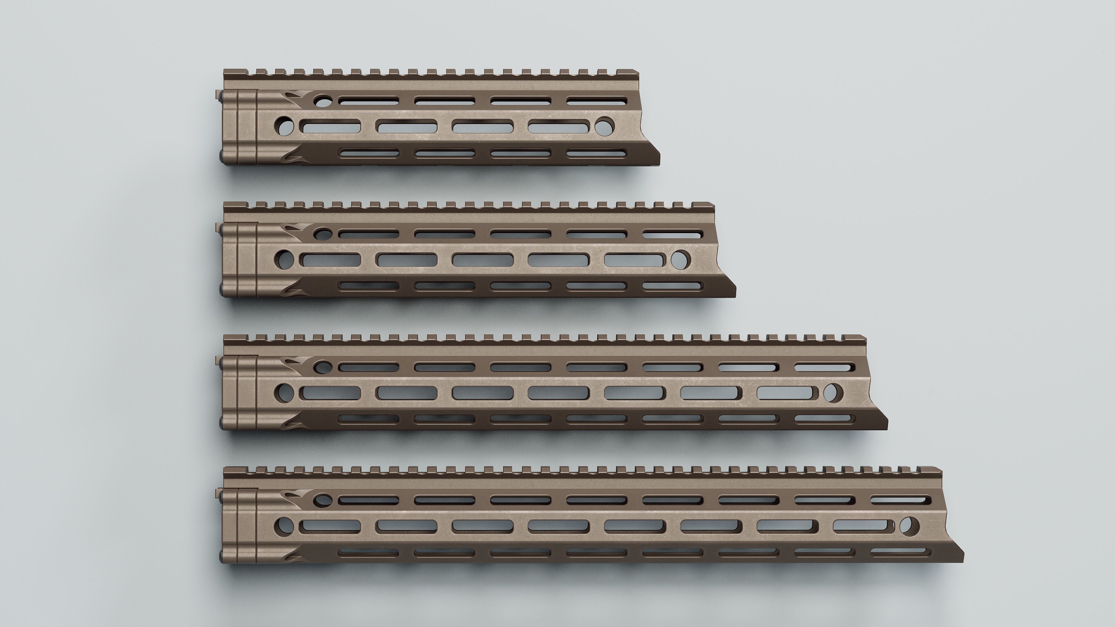 MFR Handguards - Replica Low-poly 3D model_9